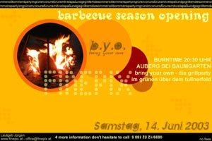flyer for my bbq event - 2003