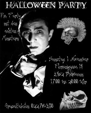 invitation for my lil' bro's halloween party - 2003
